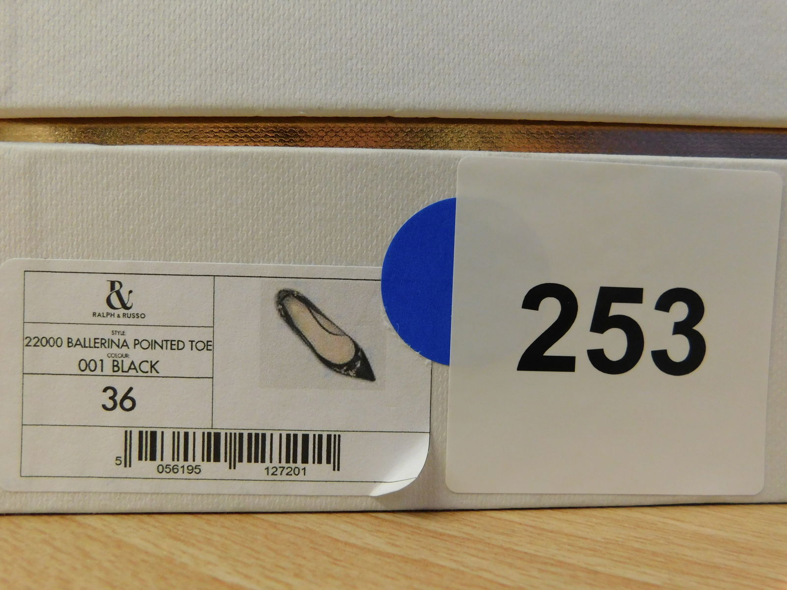 Pair of Ralph & Russo Ballerina Pointed Toe Pumps, Black, With Box & Dust Bags. EU Size 36. - 5