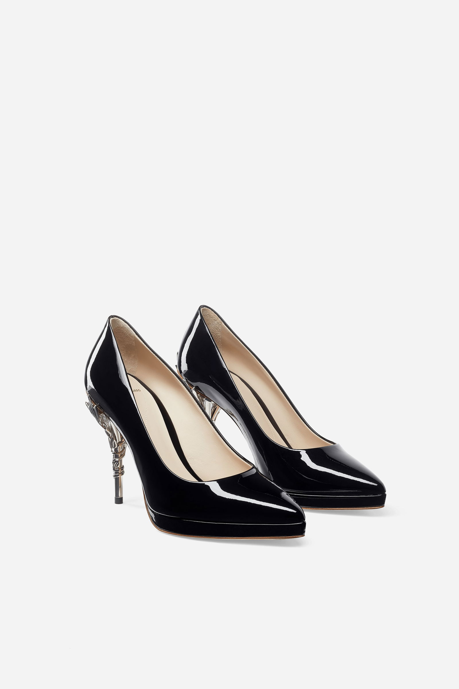 Pair of Ralph & Russo Eden Platform Heels, Black/ Silver, With Box & Dust Bags. EU Size 35. - 5