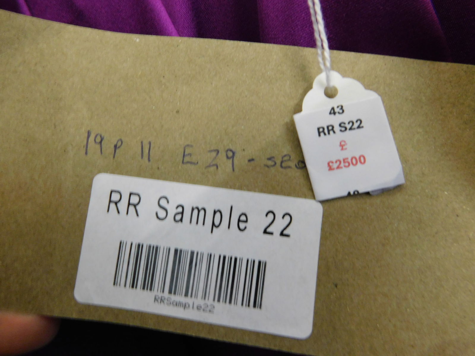 Ralph & Russo 19P11 E29, Sample 22 Evening Robe Dress with Embroidered Lace Inserts, Size 36 (RRP &# - 6