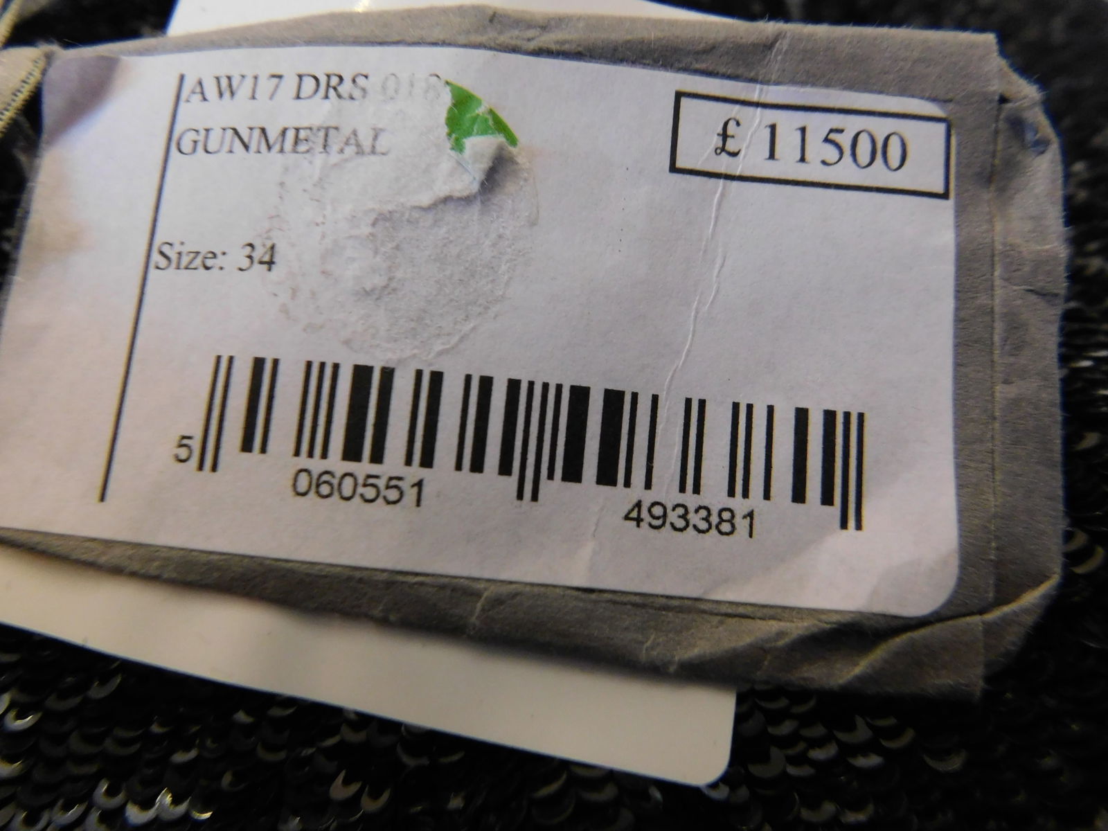 Ralph & Russo 17W DRS018 Sequin on Mesh Dress, Gunmetal, Size 34 (RRP £11,500) - 5