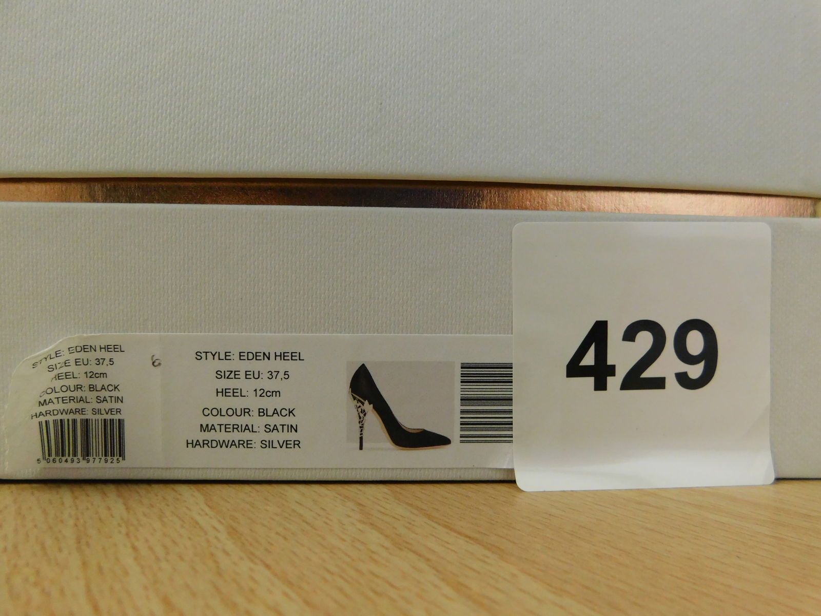 Pair of Ralph & Russo Eden Heel Pumps, Black/ Silver, With Box & Dust Bags. EU Size 37.5. - 4