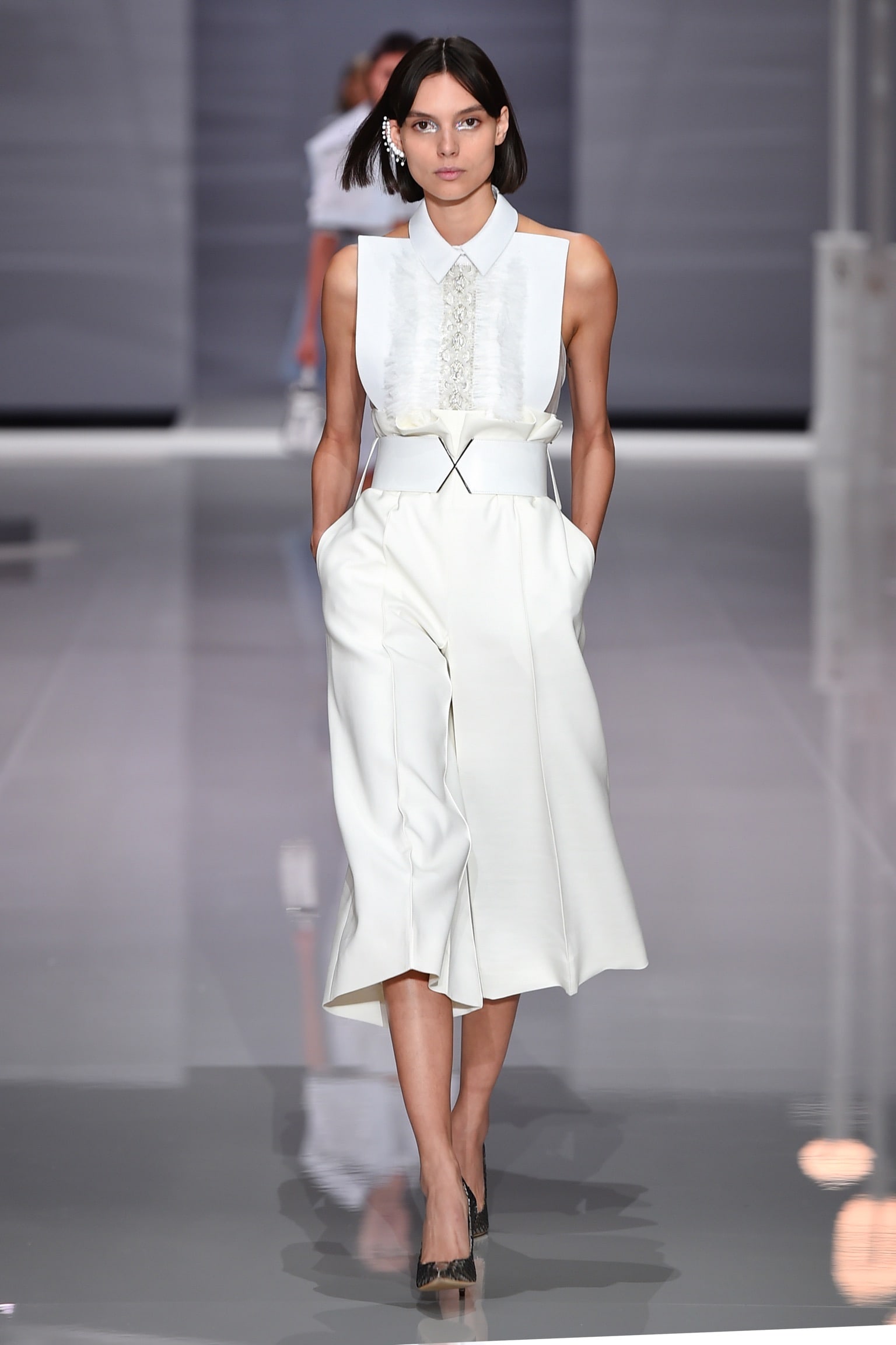 Ralph & Russo SS18 TRS Trousers, Snow White, Size 42: Ralph & Russo SS18 TRS Trousers, Snow White, Size 42