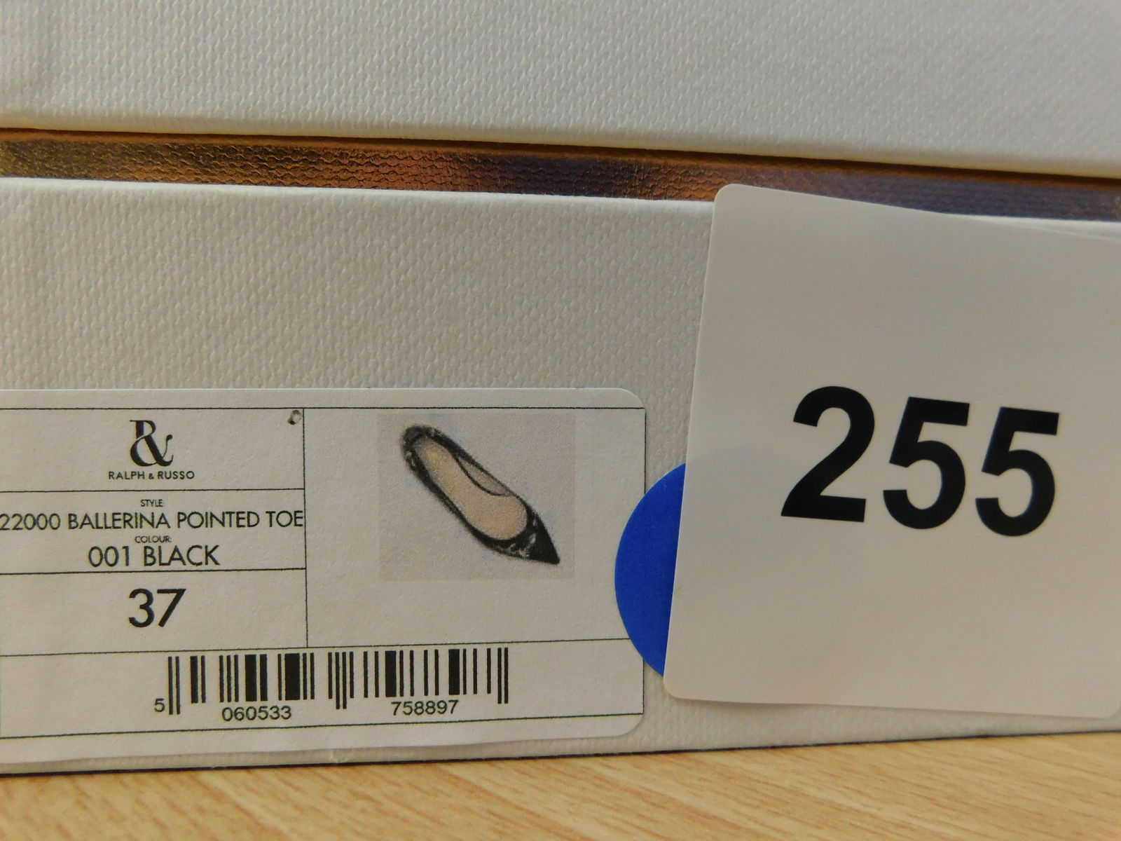 Pair of Ralph & Russo Ballerina Pointed Toe Pumps, Black, With Box & Dust Bags. EU Size 37. - 5