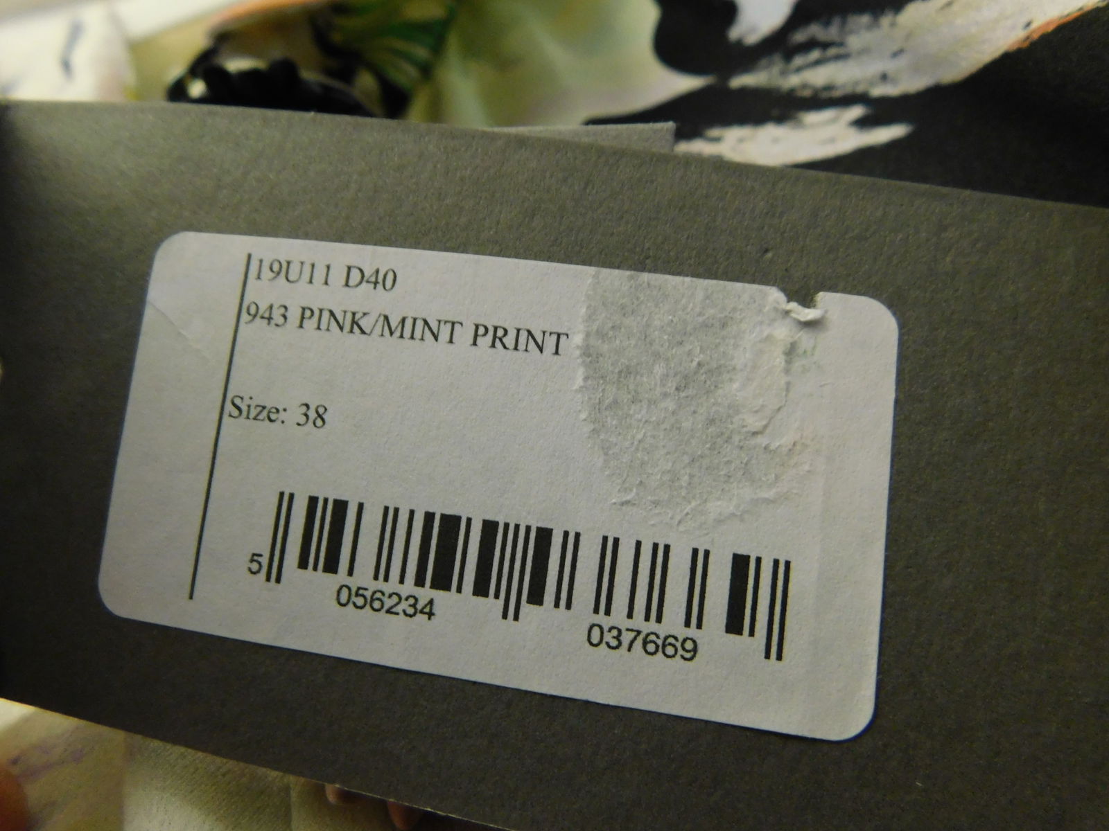 Ralph & Russo 19U11 D40 Long Jacket, Pink/Mint Print, Size 38 - 4