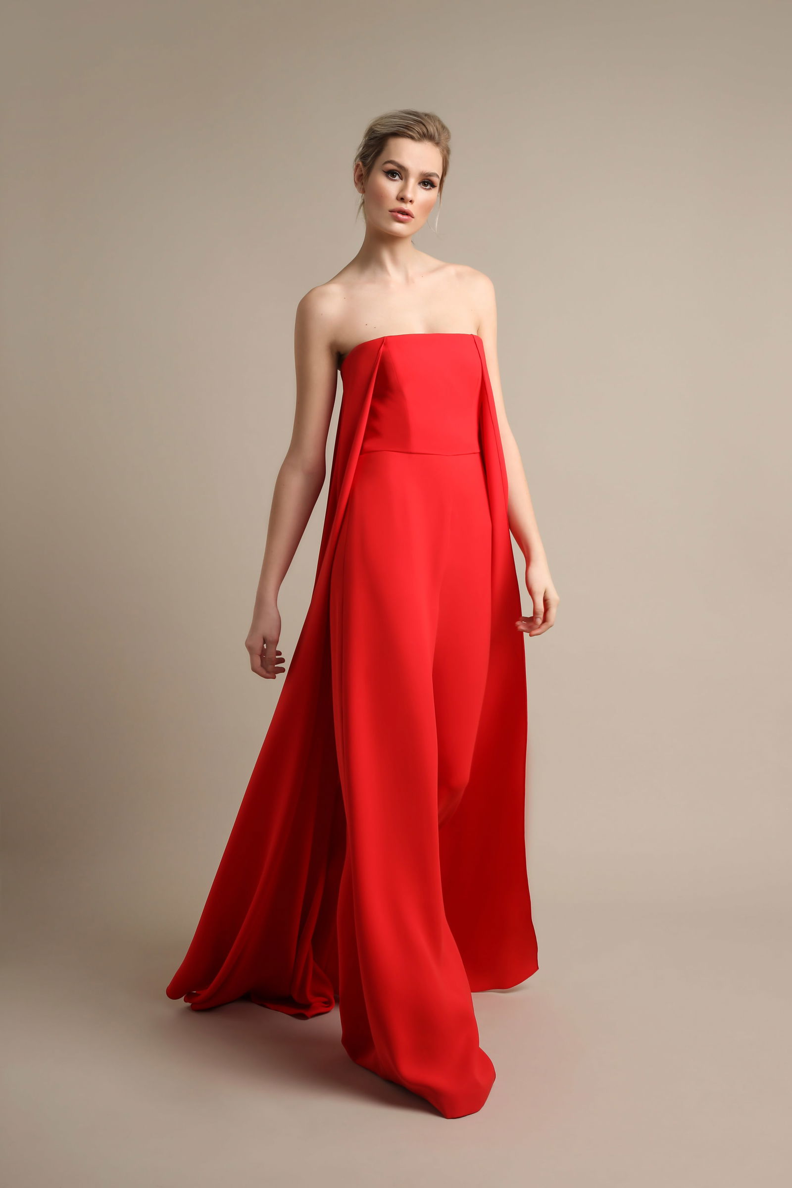 Ralph & Russo 19F11 O002 Dress, Red, Size 38 (1 of 5)
