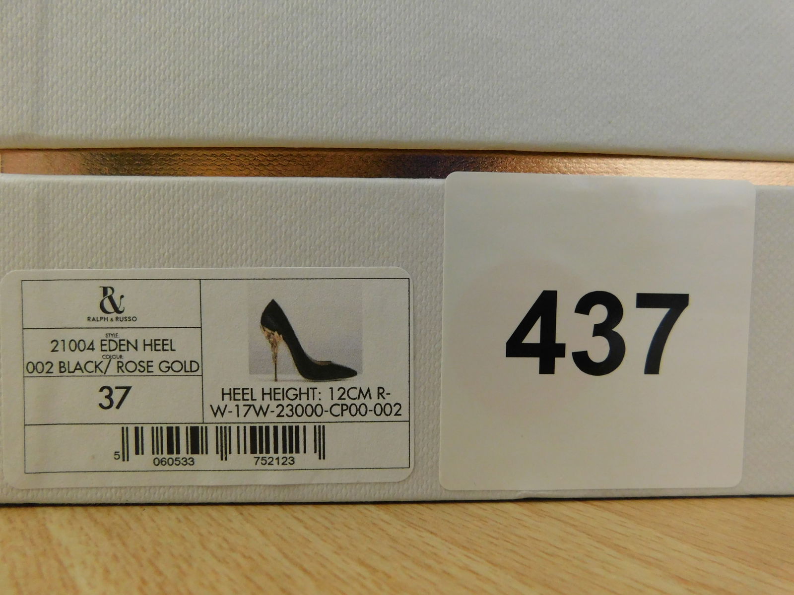 Pair of Ralph & Russo Eden Heel Pumps, Black/ Rose Gold, With Box & Dust Bags. EU Size 37. - 4