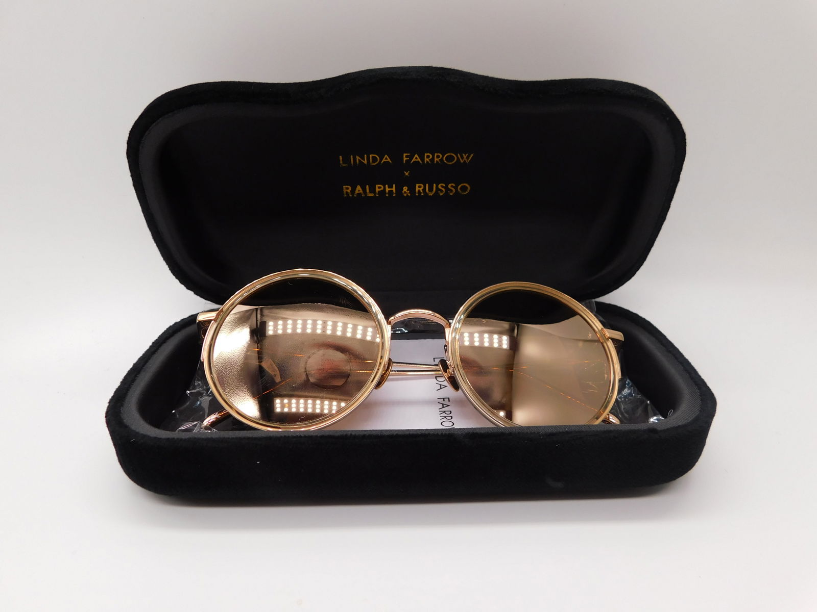 Ralph & Russo/Linda Farrow LFL1119C7Sun Sunglasses – Watson Rose Gold (RRP £825) - 5