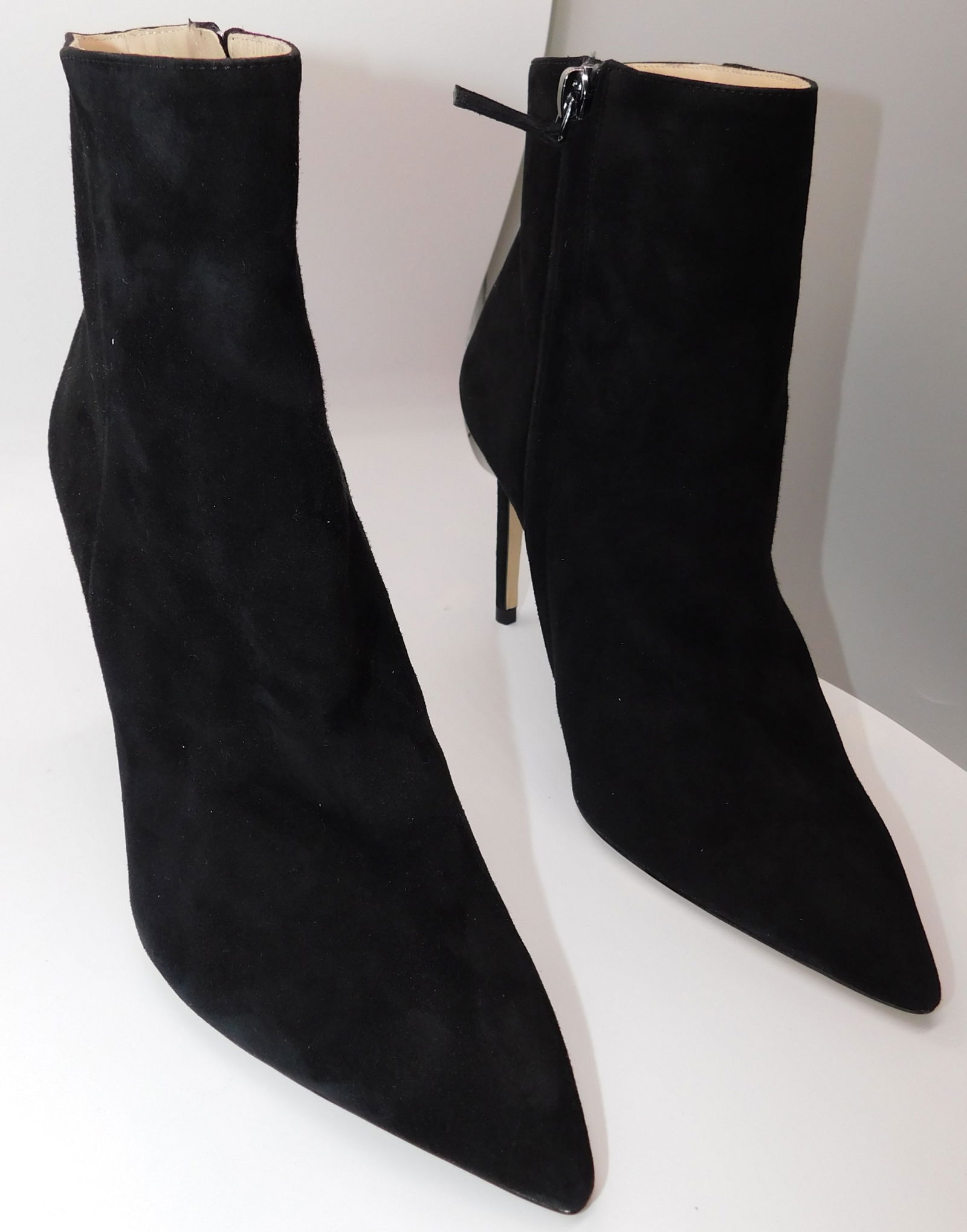 Pair of Ralph & Russo Classic Ankle Boots, Black/ Gunmetal, With Box & Dust Bags. EU Size 36. (1 of 8)