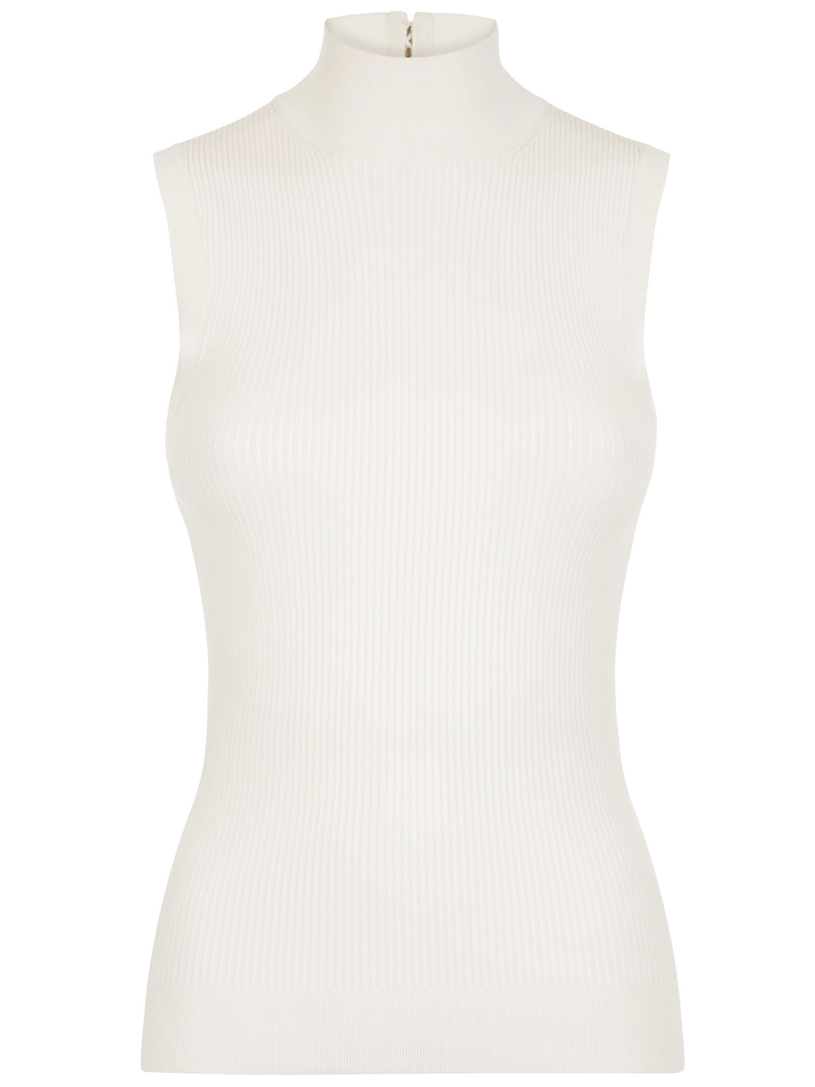 Ralph & Russo RW19P 13 T07 Medium (RRP £590) Silk Ribbed sleeveless top with high neck an - 2