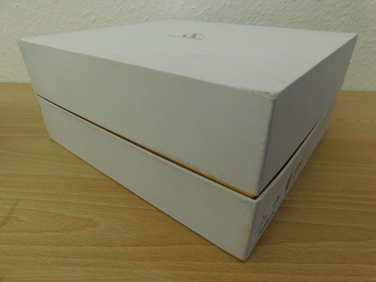 Pair of Ralph & Russo 4.0 Runner Sneakers, Suede Fabric, Tan White Silver with Box & Dust Bags. EU S - 6