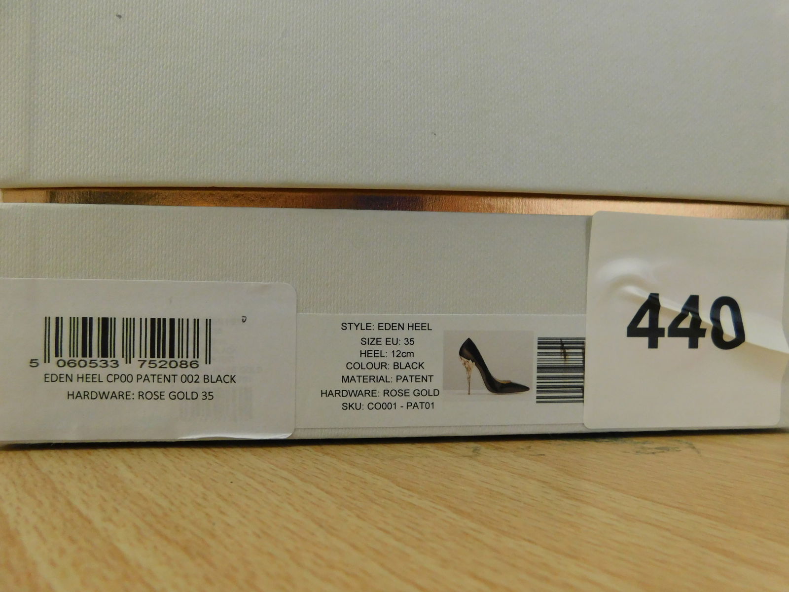 Pair of Ralph & Russo Eden Heel Pumps, Black/ Rose Gold, With Box & Dust Bags. EU Size 35. - 5