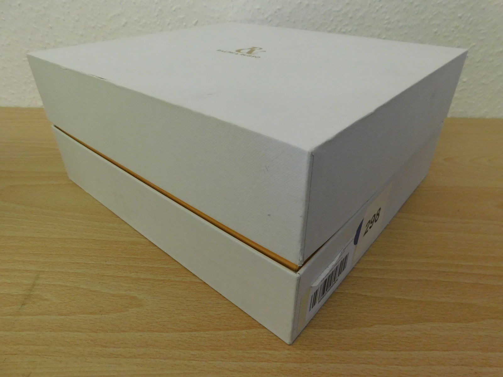 Pair of Ralph & Russo Couture Platform Sandal, Velvel Fabric, Pink/ Light Gold, With Box & Dust Bags - 6