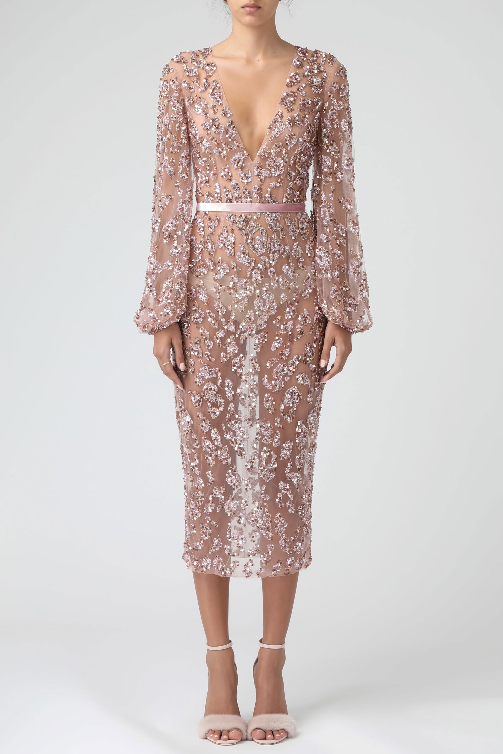Ralph & Russo 20P 11 D261 Dress, Rose, Size 38 (1 of 4)