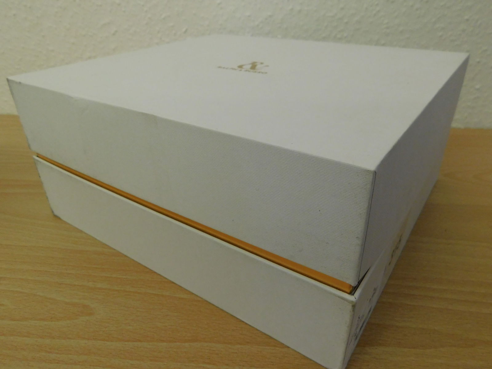 Pair of Ralph & Russo 4.0 Runner Sneakers, Suede Fabric, Tan White Silver with Box & Dust Bags. EU S - 6