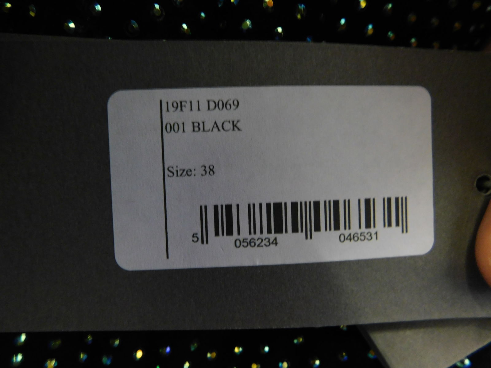 Ralph & Russo 19F11 D069, Embellished Drape Asymmetric Dress with Hotfix Crystals, Black, Size 38 ( - 5