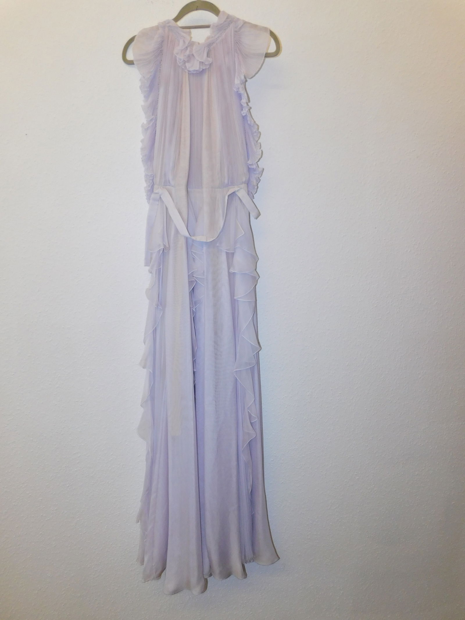 Ralph & Russo 17W EVE 015 Pleated Silk Chiffon Evening Dress, Lavender, Size 40 (RRP £10,500) - 2