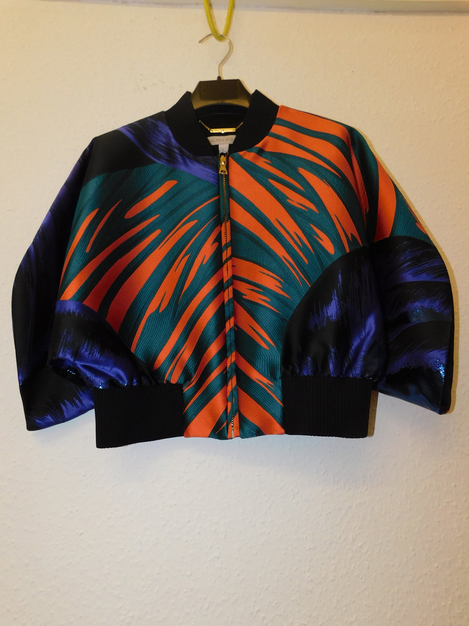 Ralph & Russo 19F11 J023 Jacket, Multi Black, Size 40: Ralph & Russo 19F11 J023 Jacket, Multi Black, Size 40