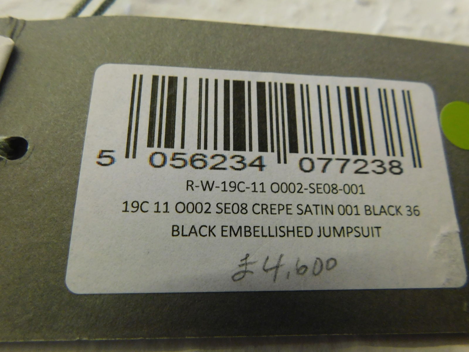 Ralph & Russo 19C 11 SE08 Black Embellished Jumpsuit Crepe Satin, Black, Size 36 - 3