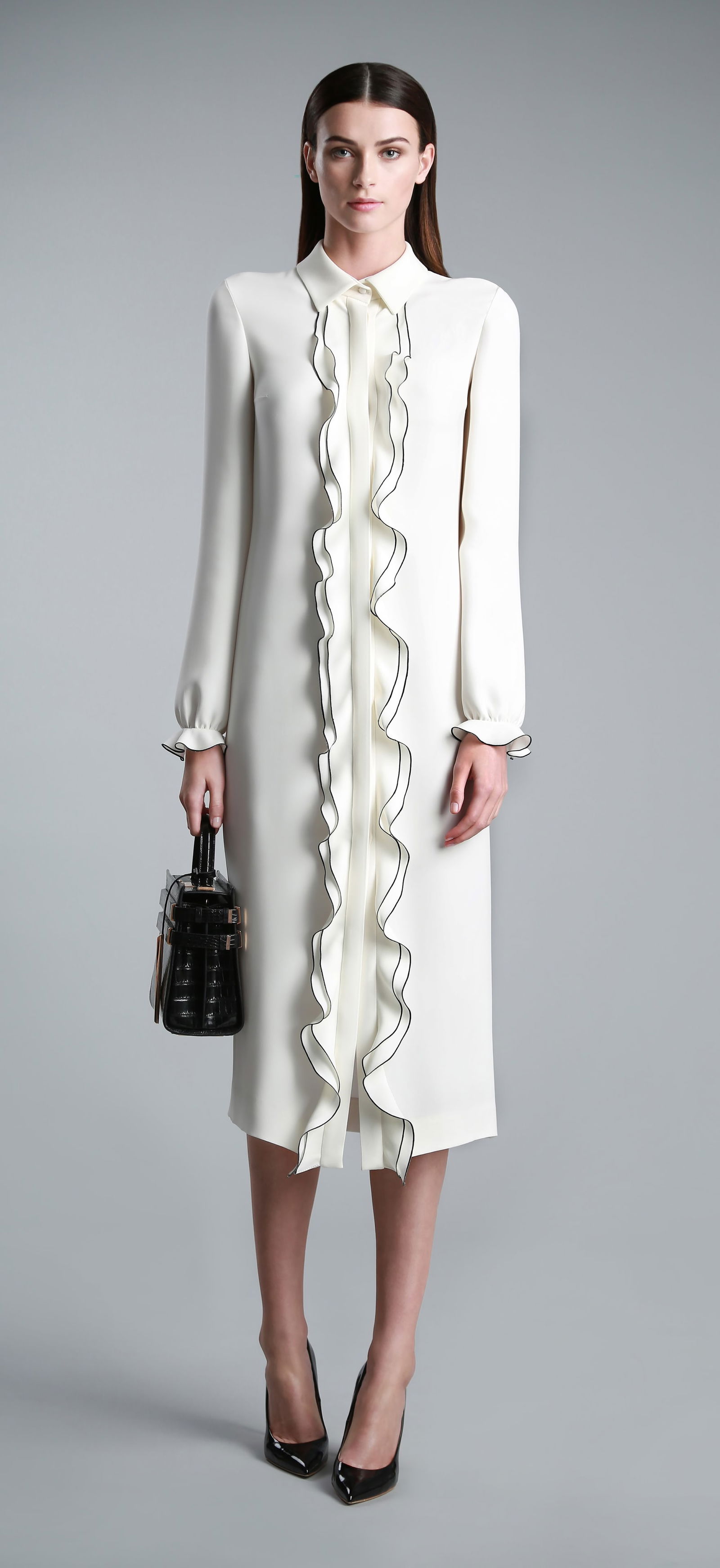 Ralph & Russo AW17 DRS Dress, Snow White, Size 42 (1 of 4)