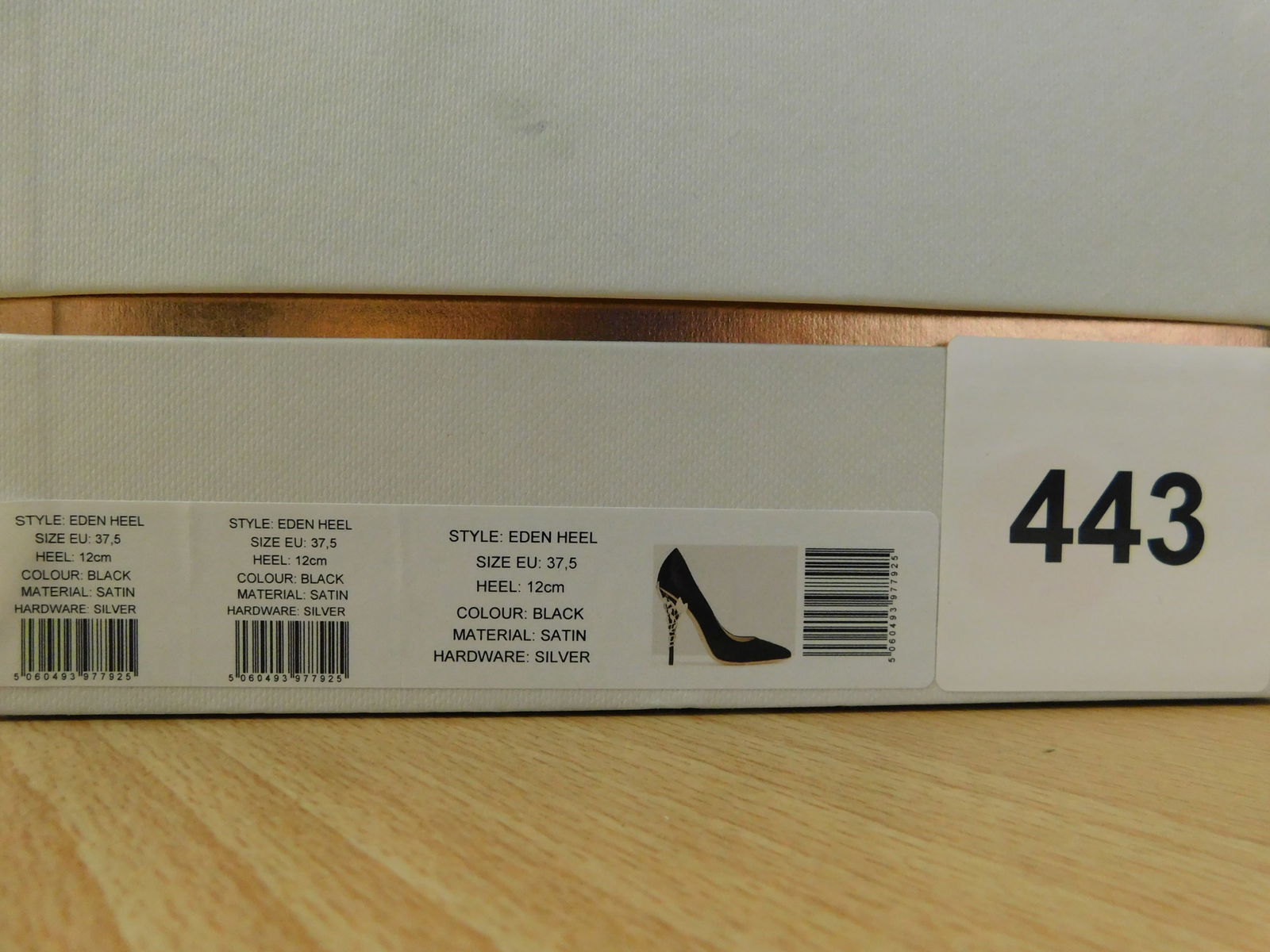 Pair of Ralph & Russo Eden Heel Pumps, Black/ Silver, With Box & Dust Bags. EU Size 37.5. - 4