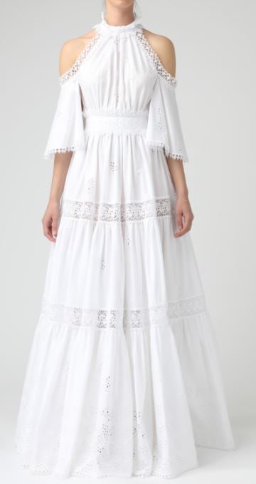 Ralph & Russo 20U 11 D259 Dress, White, Size 42: Ralph & Russo 20U 11 D259 Dress, White, Size 42