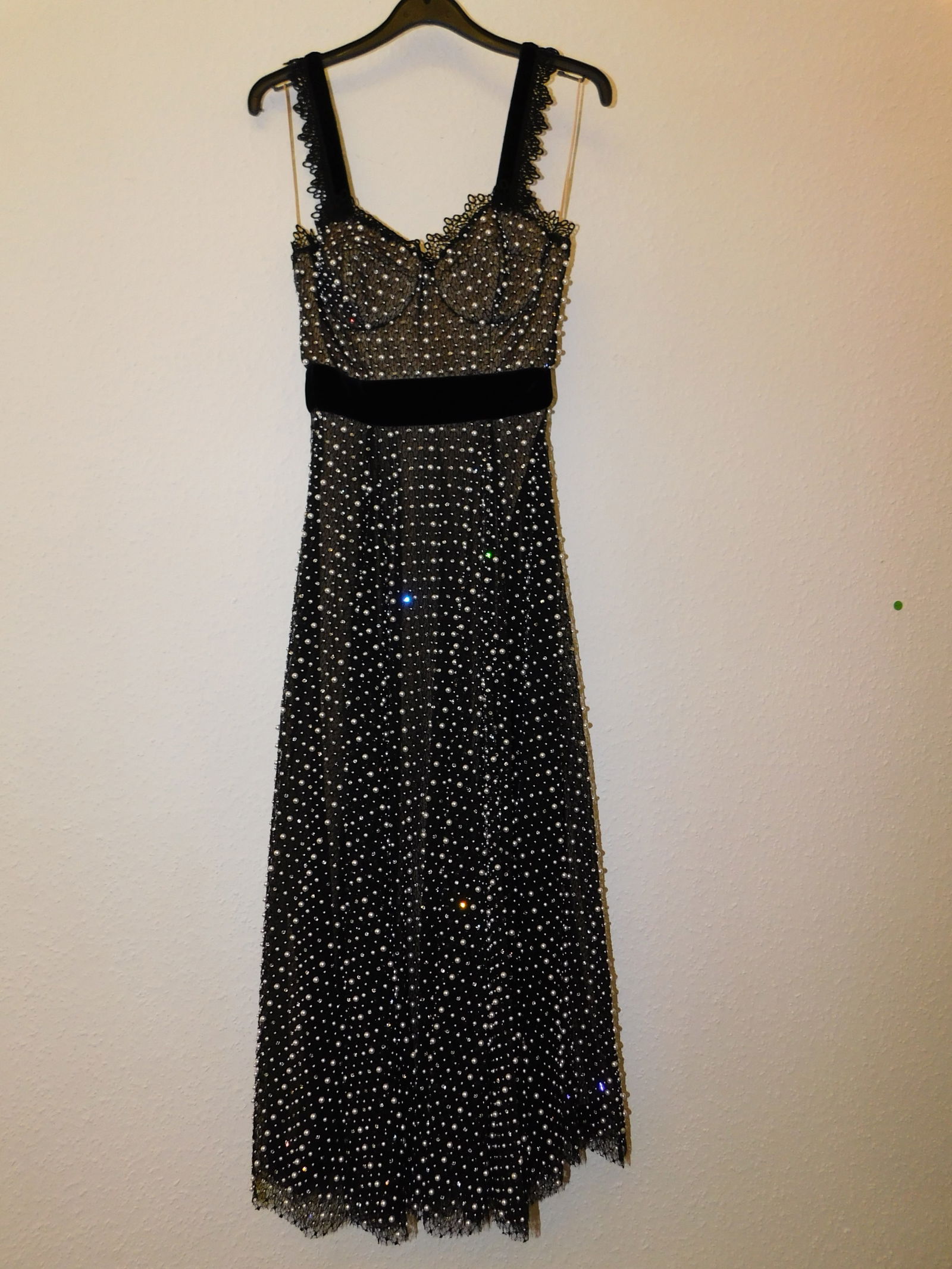 Ralph & Russo 20U 11 D227 Black Lace Bustier Dress, Black, Size 34 (RRP £ 9.900) - 4