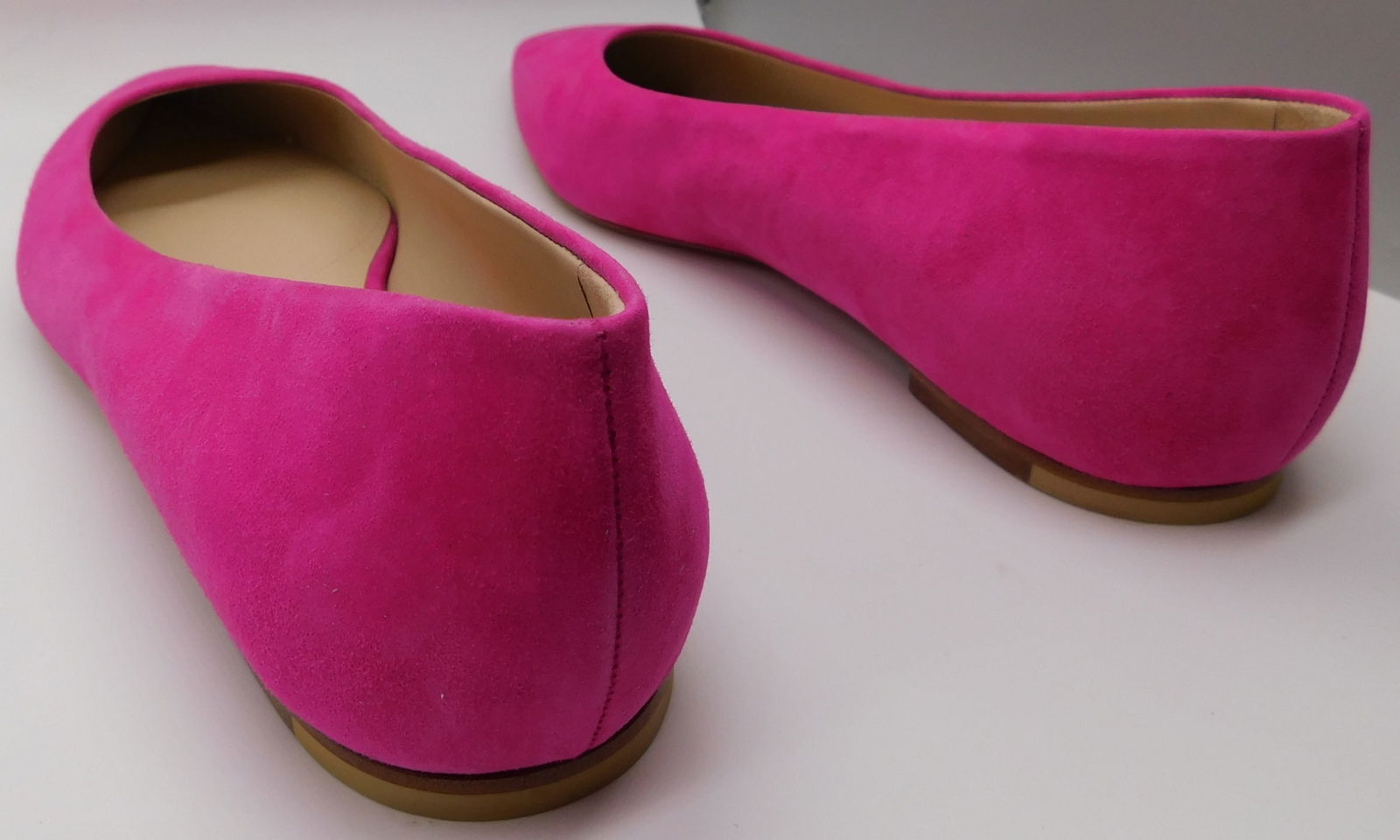 Pair of Ralph & Russo Ballerina Pointed Toe Pumps, Hot Pink, With Box & Dust Bags. EU Size 36. - 3