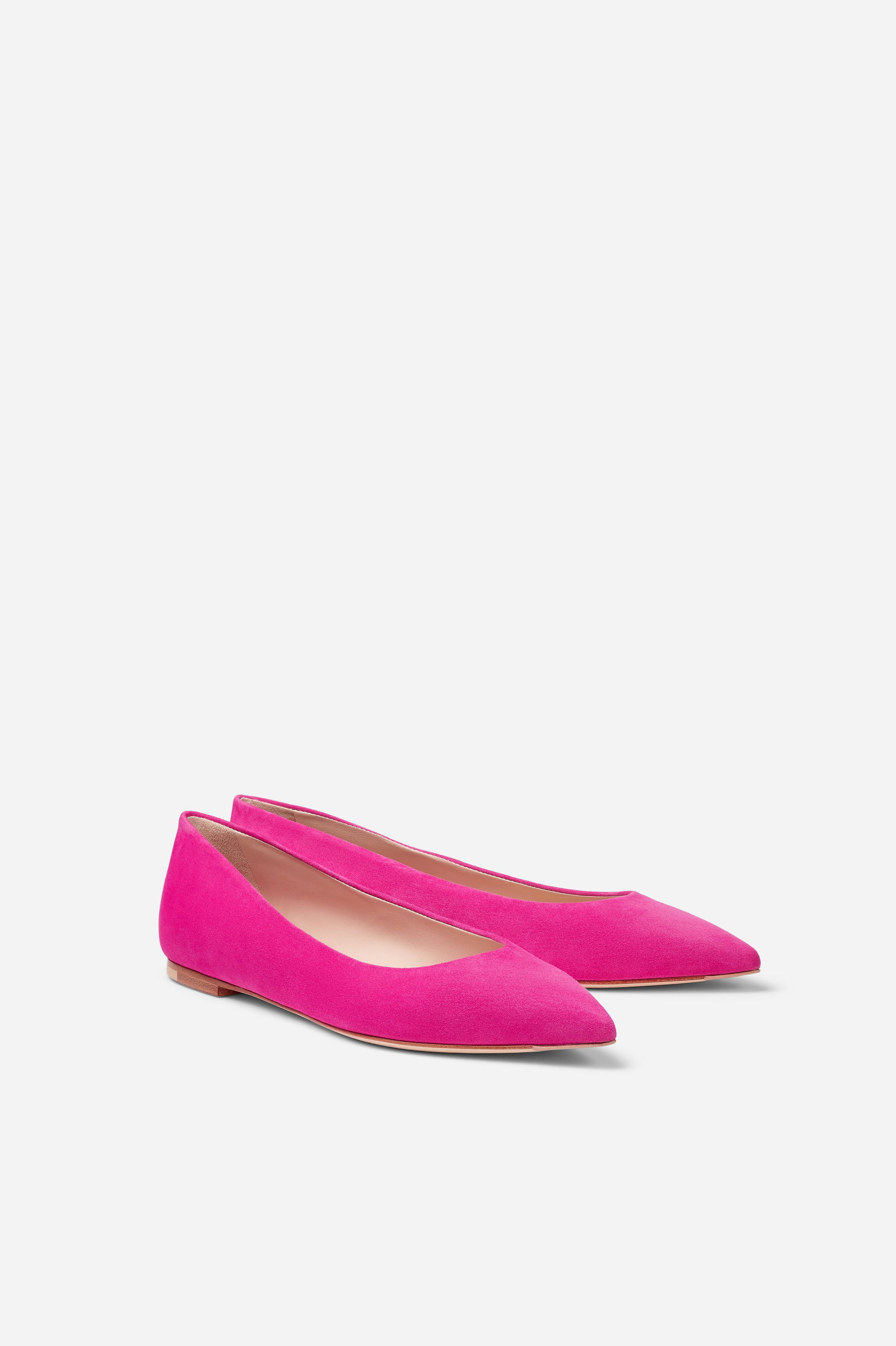 Pair of Ralph & Russo Ballerina Pointed Toe Pumps, Hot Pink, With Box & Dust Bags. EU Size 36. - 4