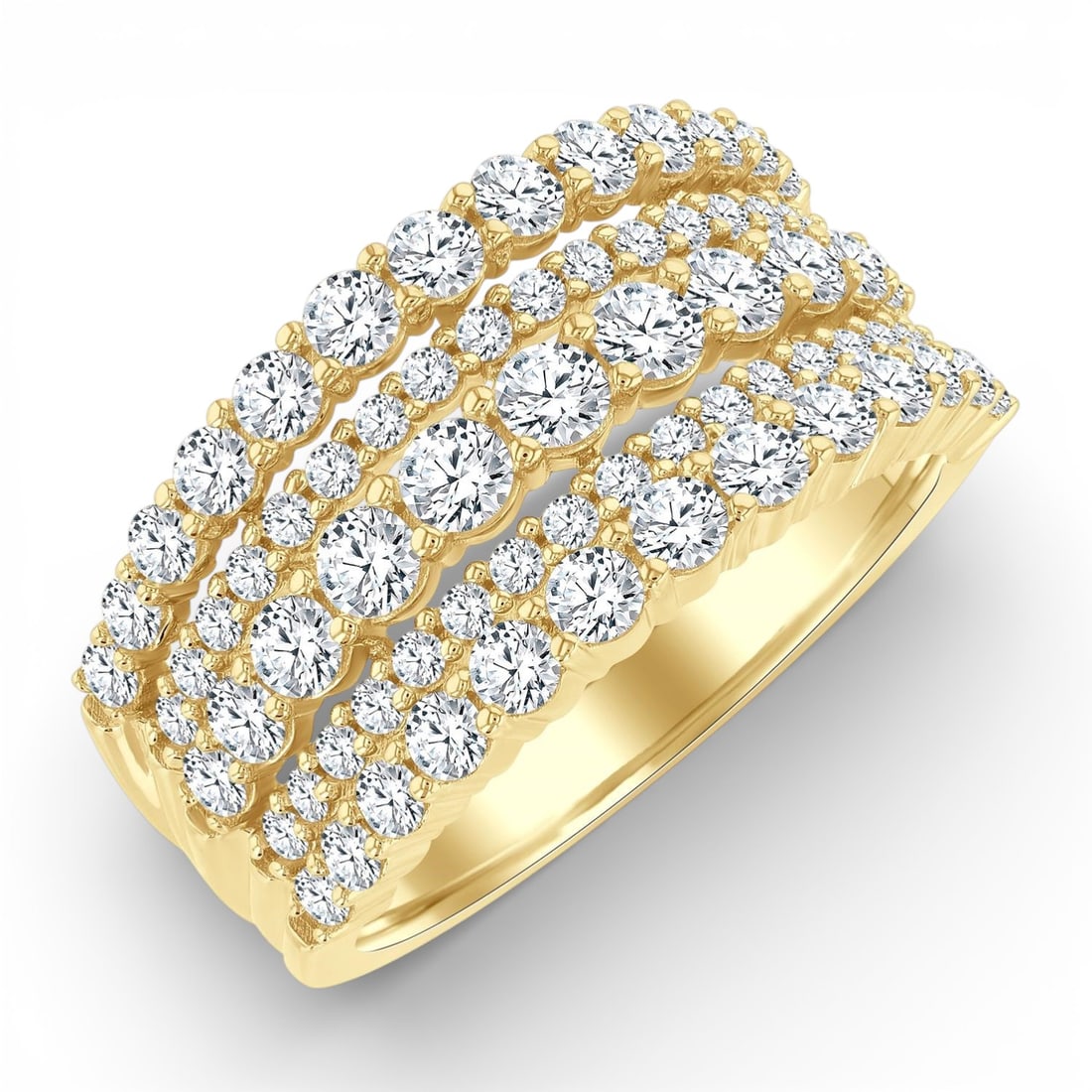 1.75 ctw Diamond Bold Fashion Band 14K Yellow Gold Ring (1 of 3)