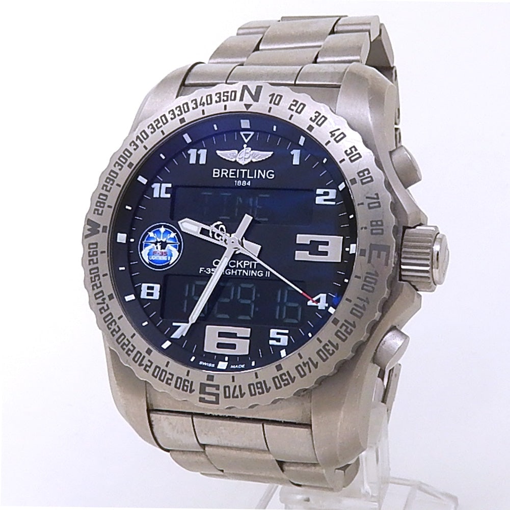 Breitling Cockpit F-35 Lightning II EB5010 Titanium Black Dial (1 of 5)