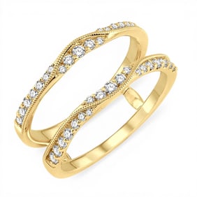 0.46 ctw Diamond 14K Yellow Gold Insert Ring