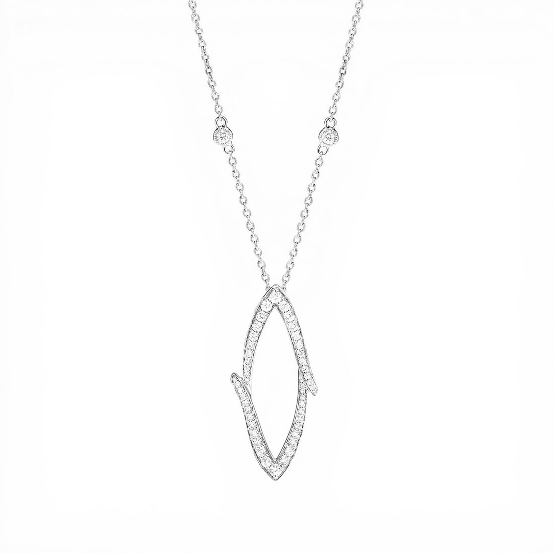 0.73 ctw Allure Diamond 18K White Gold Pendant: A testament to superior craftsmanship, this breathtaking Allure pendant featuring White Diamonds is unparalleled. Showcasing the gems in a Pave arrangement, the pendant consists of 3.15 grams of 18K W