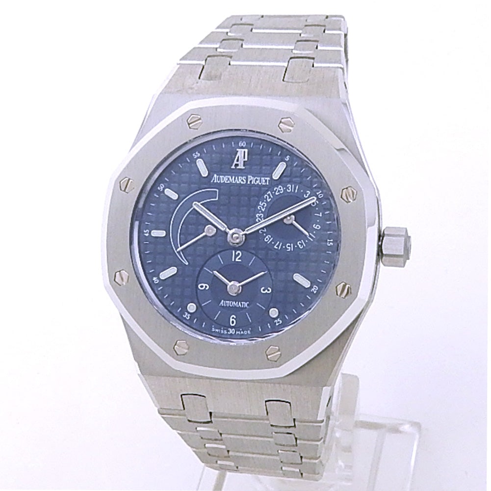 Audemars Piguet Royal Oak Dual Time 25730ST Steel Blue Dial: The Audemars Piguet Royal Oak Dual Time, Reference 25730ST.OO.0789ST.07, represents a perfect marriage of high-complication horology and iconic sports-watch design. Crafted in robust stainless steel, 