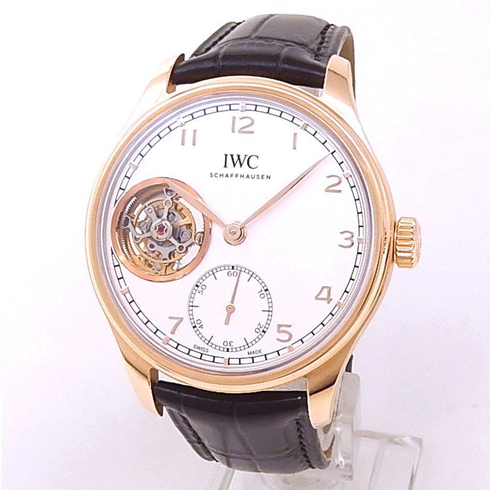 IWC Portuguese Tourbillon IW546302 18k Rose Gold Silver Dial (1 of 5)