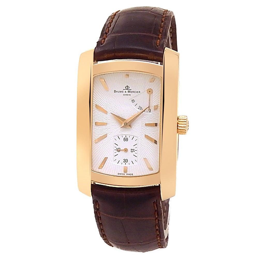 Baume & Mercier Hampton 65362 18k Rose Gold Silver Dial (1 of 5)