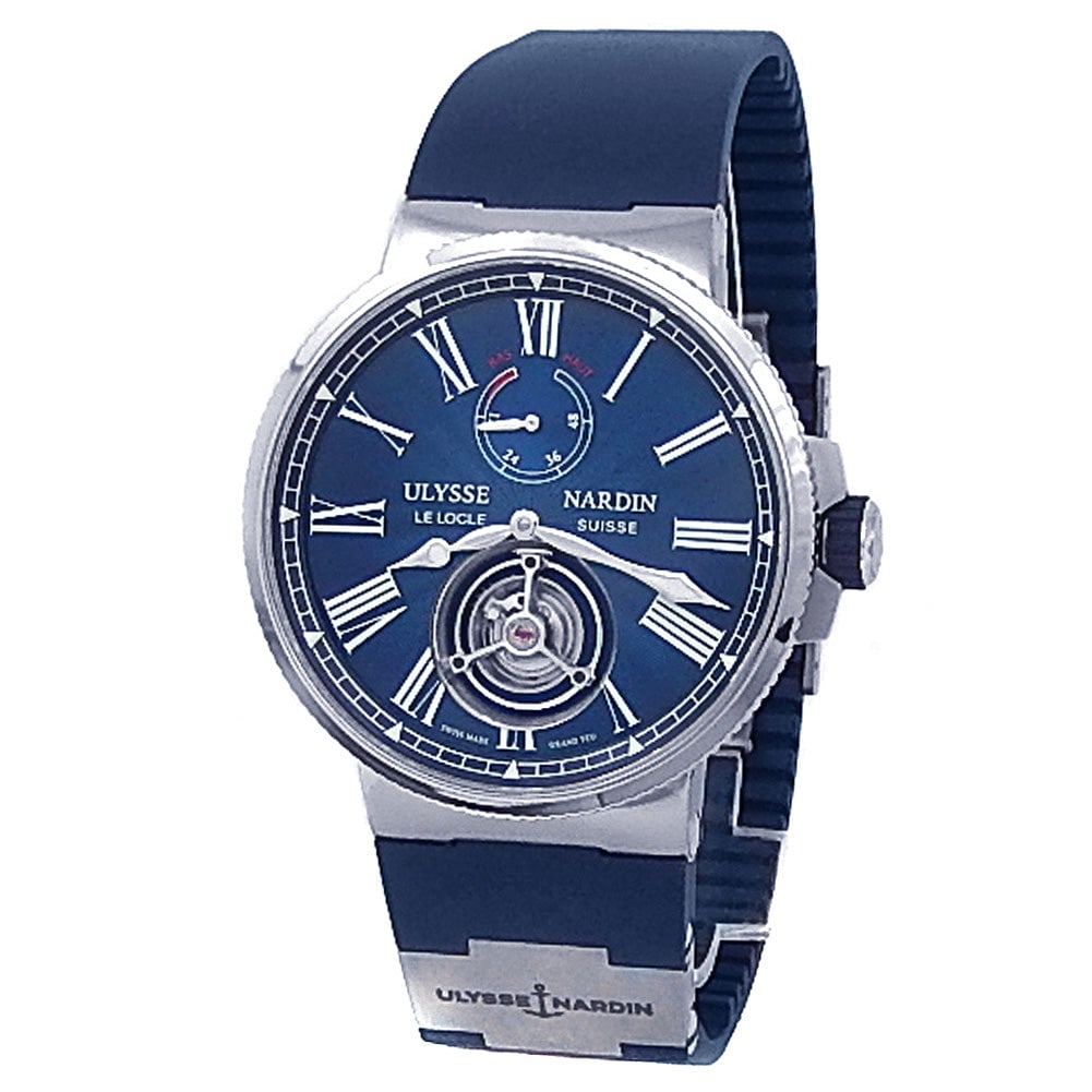 Ulysse Nardin Marine Tourbillon 1283-181/E3 Stainless Steel Blue Dial (1 of 5)