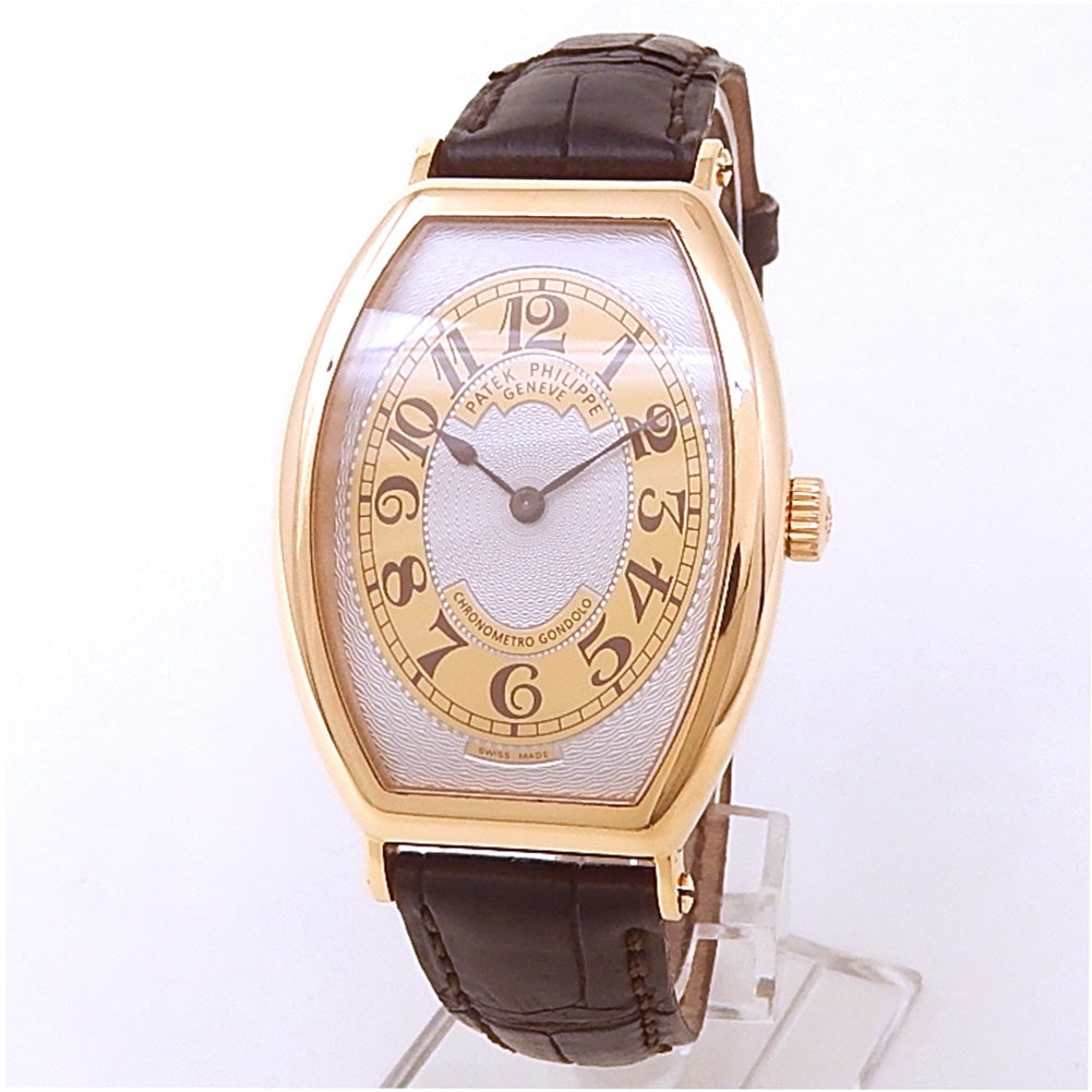 Patek Philippe Gondolo 5098R-001 18k Rose Gold Silver & Brown Dial (1 of 8)
