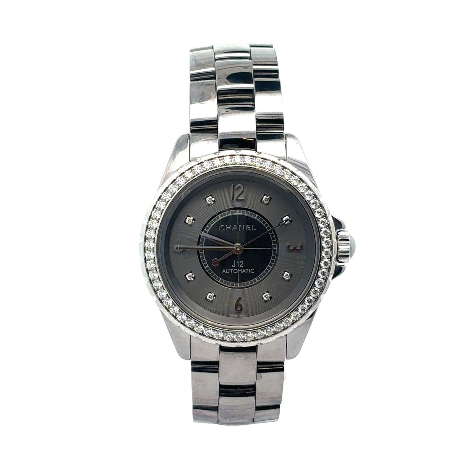 Chanel J12 H2565 Ceramic Grey Diamond Dial (1 of 4)