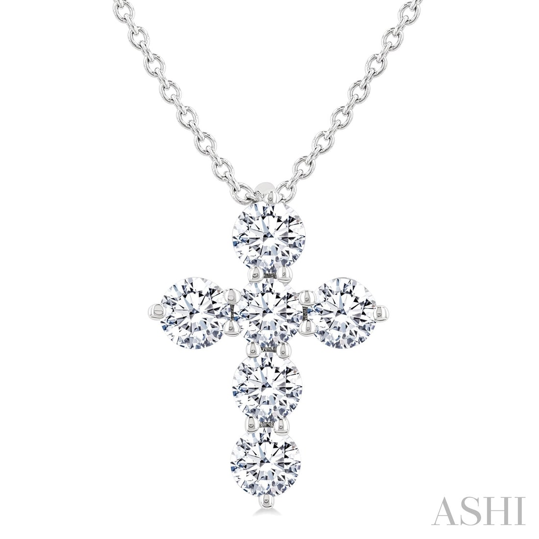 0.5 ctw Diamond Christian Cross 14K White Gold Pendant: A testament to superior craftsmanship, this stunning Christian Cross pendant featuring White Diamond is unparalleled. A detailed Cluster gallery secures the stones, rendered in 0.4 g of lustrous 14K W