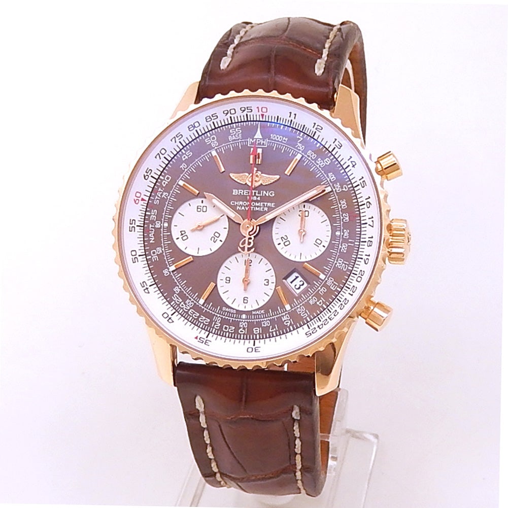 Breitling Navitimer 01 RB0120 18k Rose Gold Brown Dial (1 of 5)