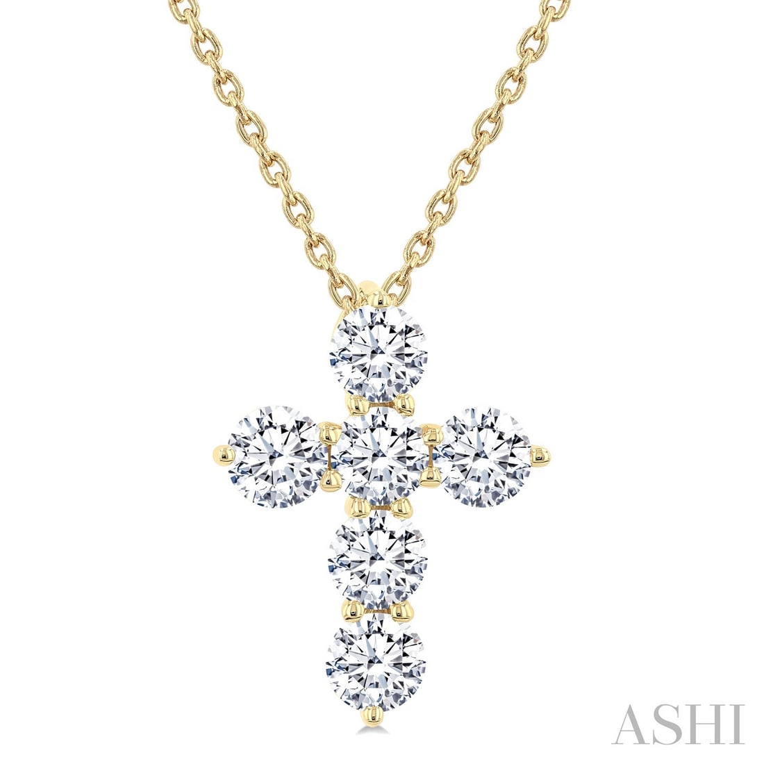 1.01 ctw Diamond Christian Cross 14k Yellow Gold Pendant: Epitomizing grandeur, this magnificent Christian Cross pendant necklace featuring White Diamond stands as a beacon of refined taste. Crafted with precision, the Cluster setting is seamlessly integrate