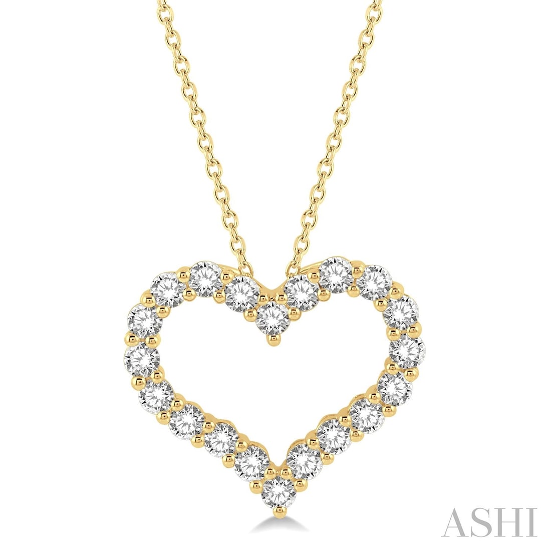 1.50 ctw Heart Shape Diamond 14K Yellow Gold Pendant Necklace: Epitomizing grandeur, this breathtaking Heart Shape pendant necklace featuring Natural Diamonds stands as a beacon of refined taste. A detailed Outline gallery secures the stones, rendered in 2.1 gram