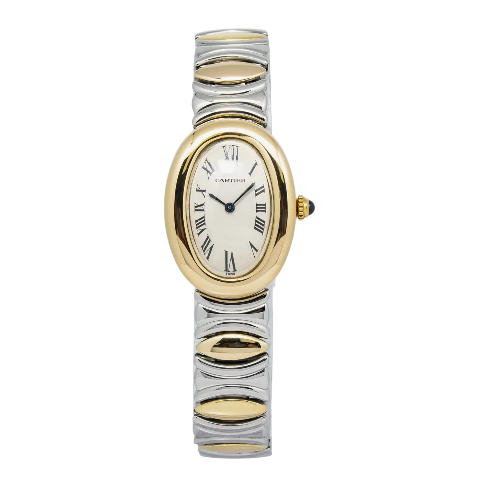 Cartier Baignoire W40002F2 Yellow Gold White Dial (1 of 2)