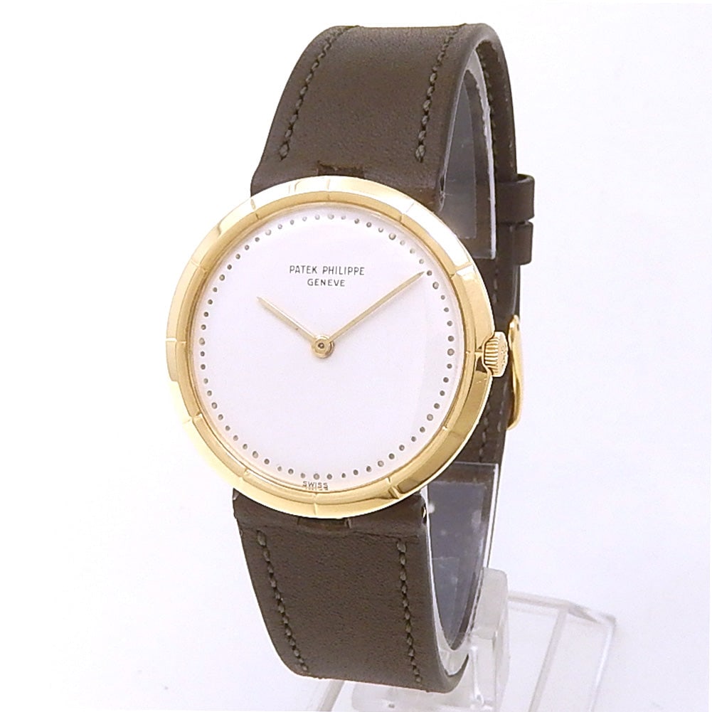 Patek Philippe Calatrava 3459 18k Yellow Gold White Dial (1 of 5)