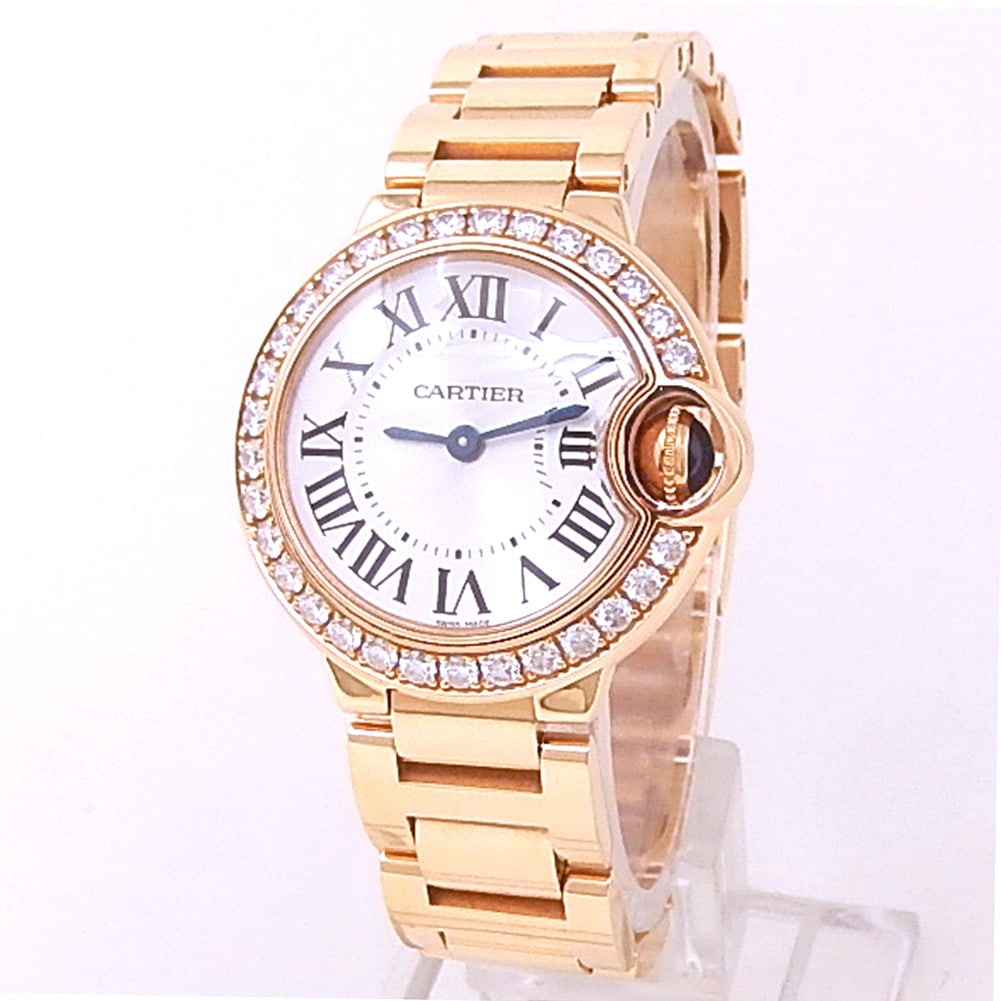 Cartier Ballon Bleu WE9002Z3 18k Rose Gold Silver Dial (1 of 5)