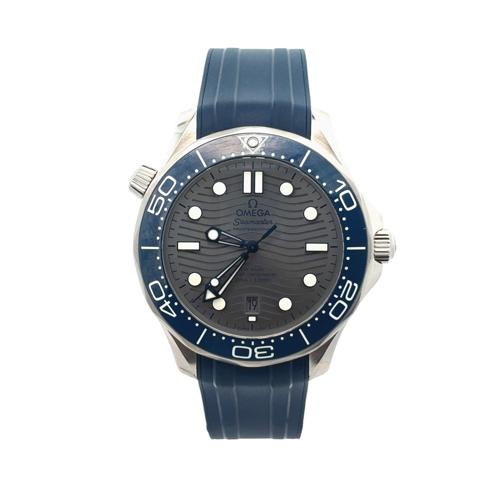 Omega Seamaster Diver 300M 210.32.42.20.06 Steel Grey Wave Dial (1 of 1)
