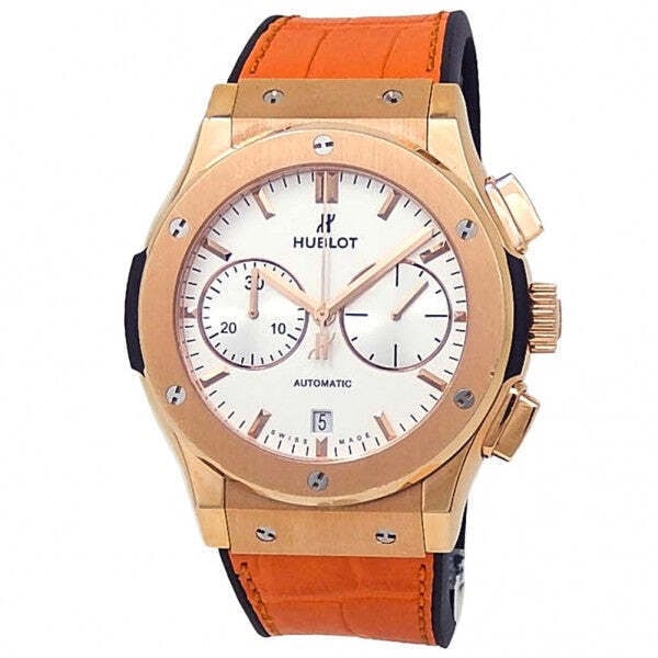 Hublot Classic Fusion 521.OX.2611.LR 18k King Gold Silver Dial: The Hublot Classic Fusion, Reference 521.OX.2611.LR, represents a perfect harmony of classical elegance and contemporary luxury. Cast in Hublot's signature 18k King Gold, a proprietary gold alloy dist