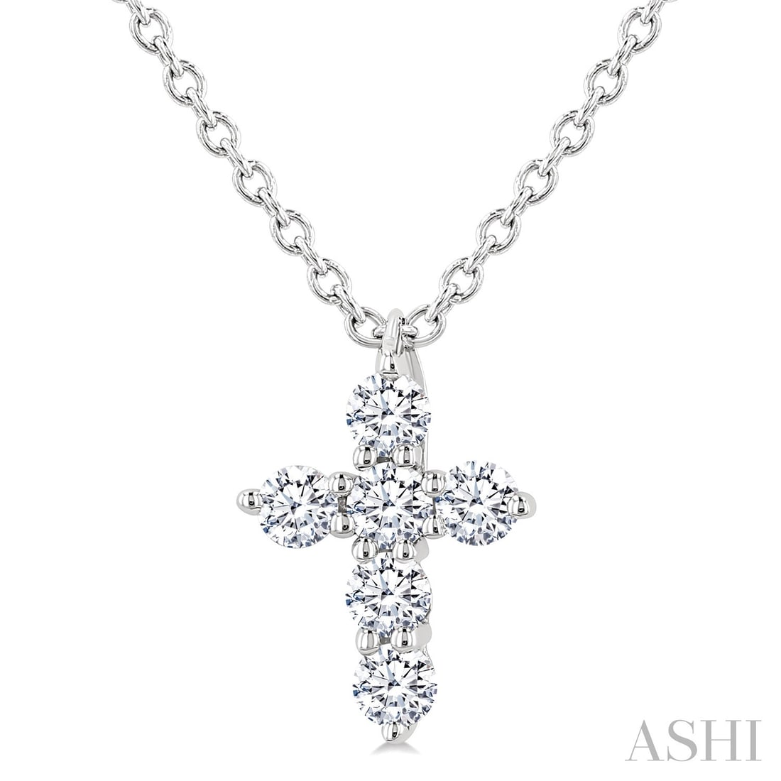 0.15 ctw White Diamond Christian Cross 14K White Gold Pendant: Timeless and sophisticated, this elegant Cross pendant featuring White Diamond radiates enduring beauty. Securely held in a classic Cluster design, the pendant is forged from 0.2 grams of high-polish 