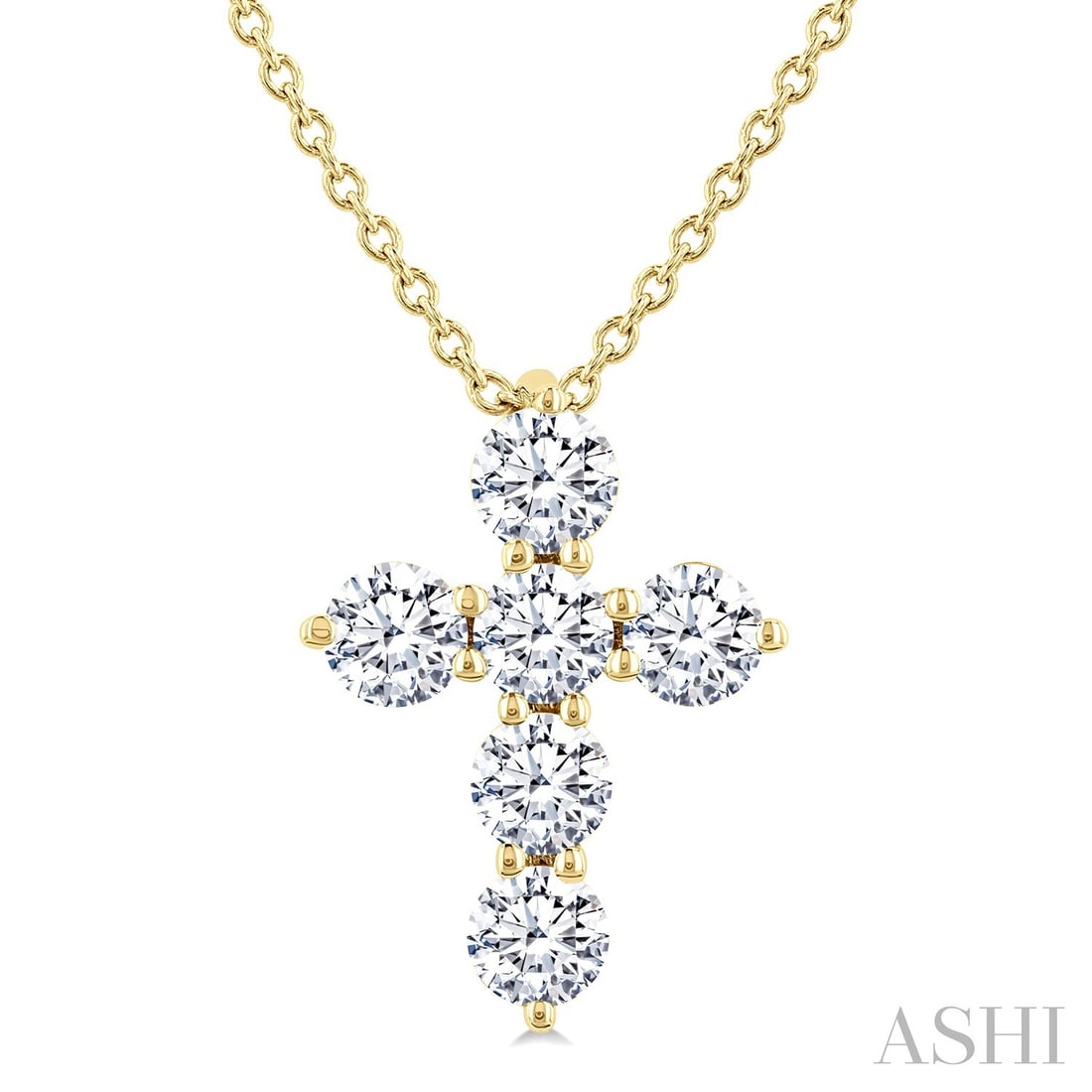0.50 ctw Diamond Christian Cross 14K Yellow Gold Pendant: An exquisite masterpiece of haute joaillerie, this elegant Christian Cross necklace featuring Natural Diamonds is a true treasure. A detailed Cluster gallery secures the stones, rendered in 0.4 g of l