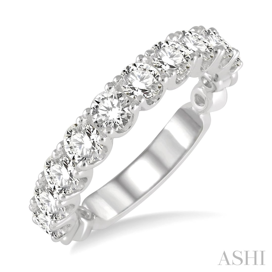 1.50 ctw White Diamond 14K White Gold Band Ring (1 of 3)